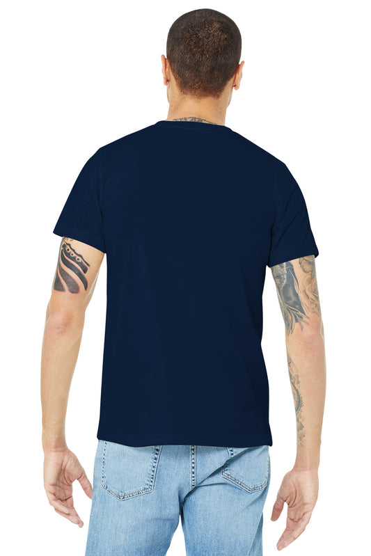 BELLA+CANVAS Unisex Made In The USA Jersey Short Sleeve Tee. BC3001U Navy