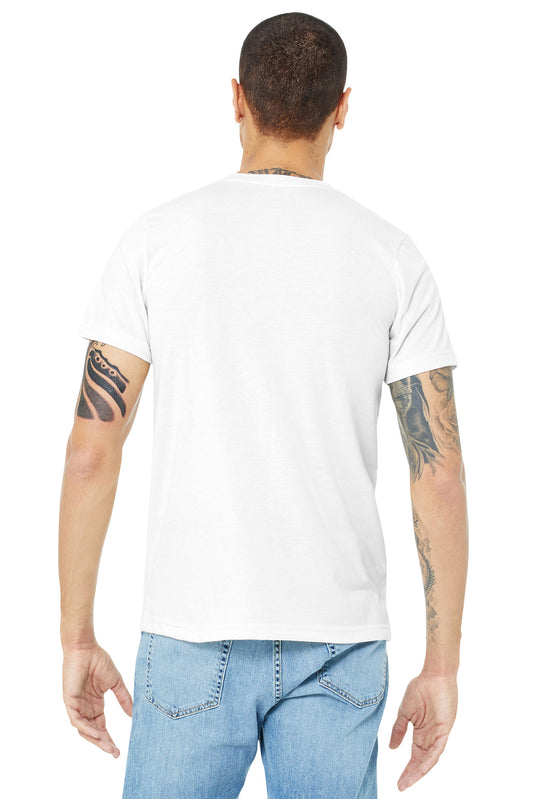 BELLA+CANVAS Unisex Made In The USA Jersey Short Sleeve Tee. BC3001U White