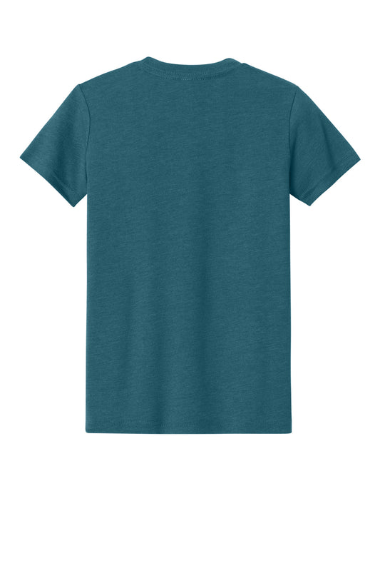 Bella+Canvas Youth Heather CVC Tee BC3001YCVC Heather Deep Teal