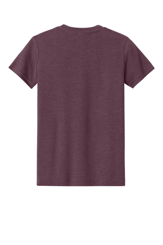 Bella+Canvas Youth Heather CVC Tee BC3001YCVC Heather Maroon