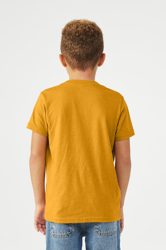Bella+Canvas Youth Heather CVC Tee BC3001YCVC Heather Mustard