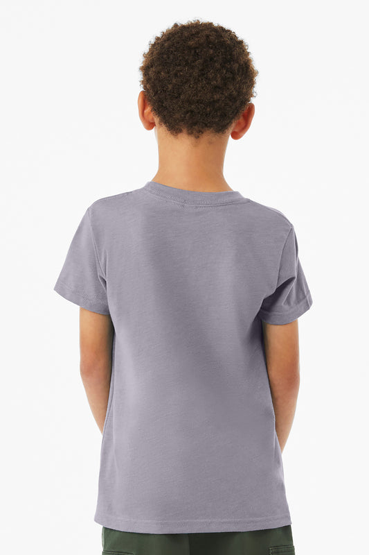 Bella+Canvas Youth Heather CVC Tee BC3001YCVC Heather Storm
