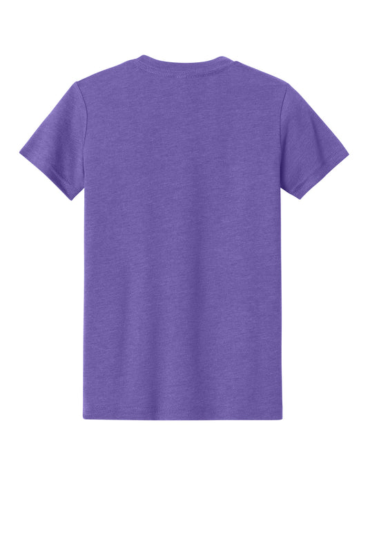 Bella+Canvas Youth Heather CVC Tee BC3001YCVC Heather Team Purple