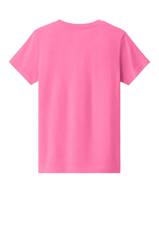 Bella+Canvas Youth Heather CVC Tee BC3001YCVC Neon Pink