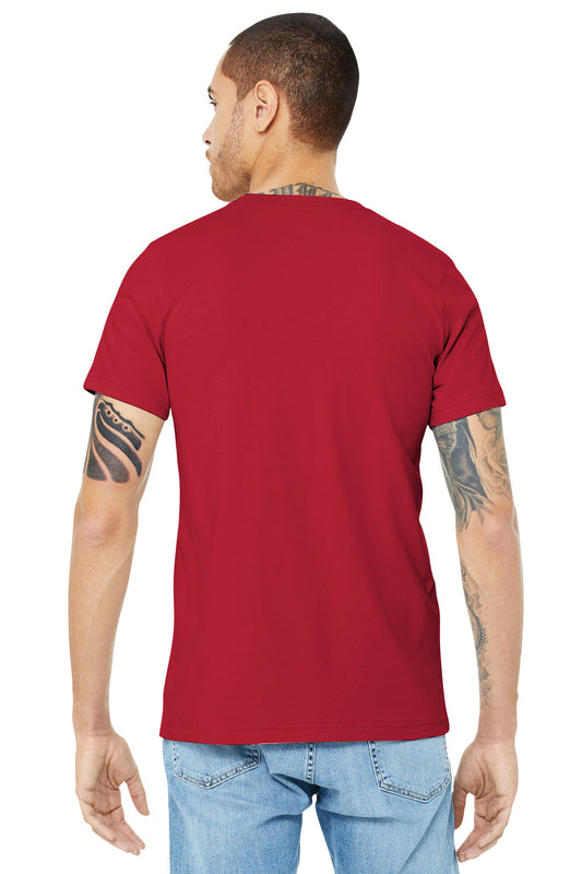 BELLA+CANVAS Unisex Jersey Short Sleeve Tee. BC3001 Canvas Red