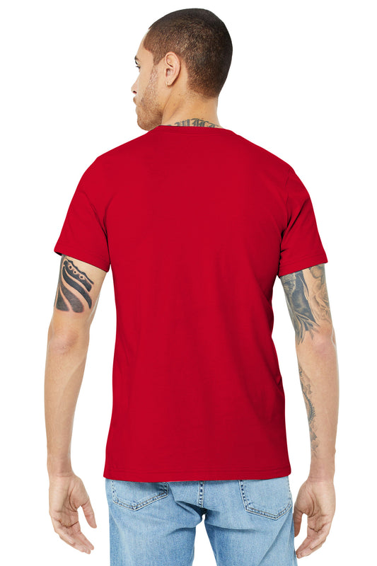 BELLA+CANVAS Unisex Jersey Short Sleeve Tee. BC3001 Red