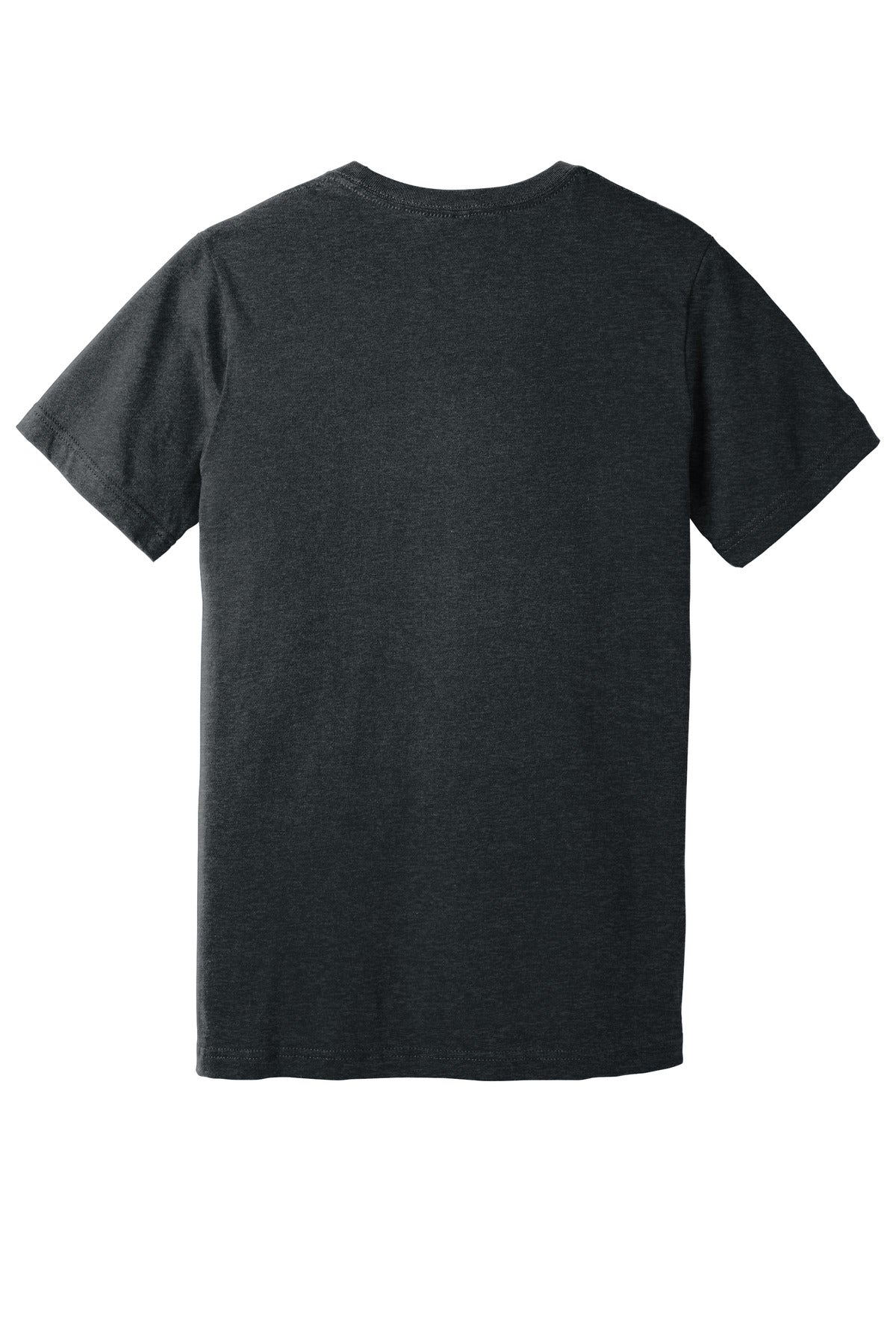 Bella+Canvas Unisex Heather CVC V-Neck Tee BC3005CVC Dark Grey Heather
