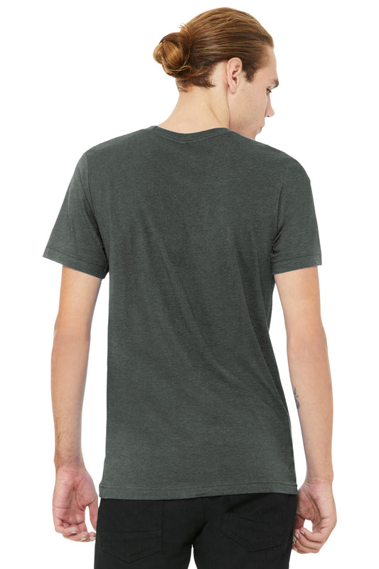 Bella+Canvas Unisex Heather CVC V-Neck Tee BC3005CVC Deep Heather