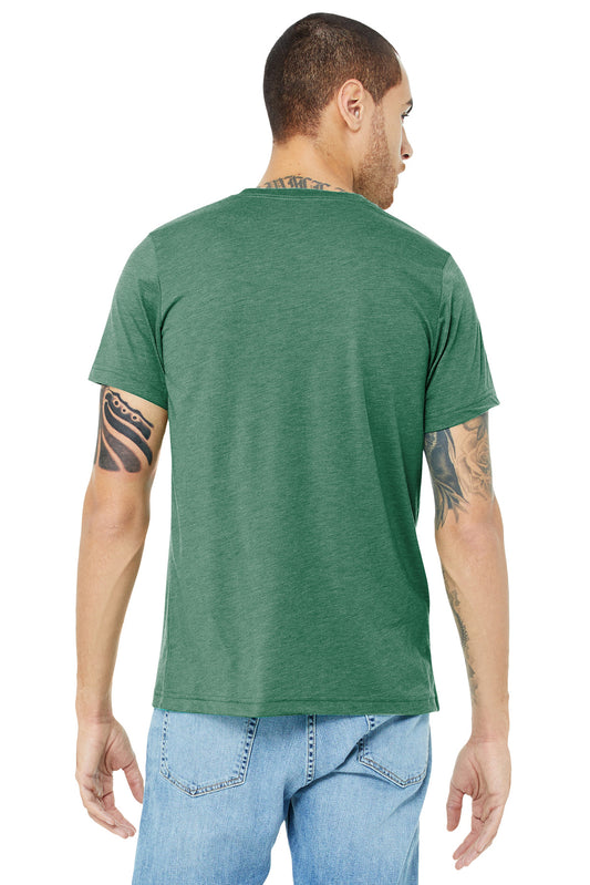 BELLA+CANVAS Unisex Triblend Short Sleeve Tee. BC3413 Grass Green Triblend