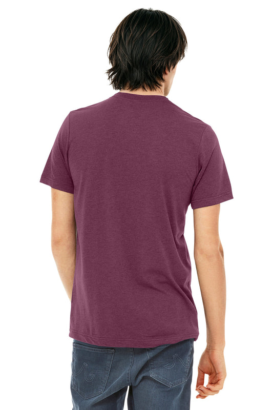 Bella+Canvas Unisex Triblend Short Sleeve Tee BC3413 Maroon Triblend