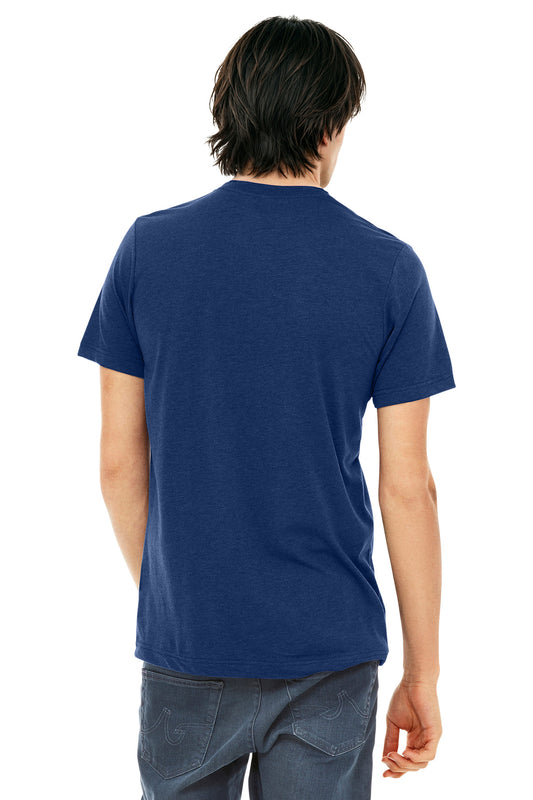 Bella+Canvas Unisex Triblend Short Sleeve Tee BC3413 Navy Triblend