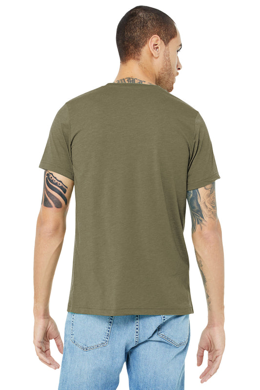 BELLA+CANVAS Unisex Triblend Short Sleeve Tee. BC3413 Olive Triblend