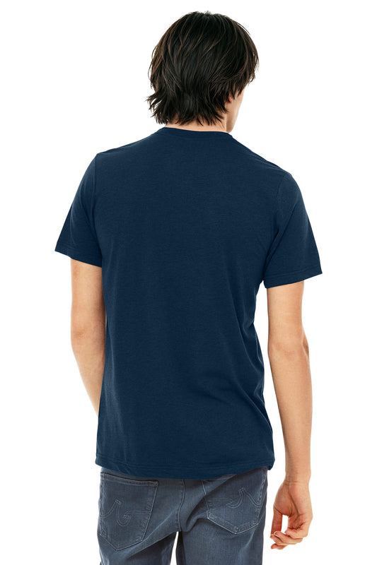 Bella+Canvas Unisex Triblend Short Sleeve Tee BC3413 Solid Navy Triblend