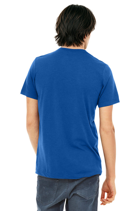 Bella+Canvas Unisex Triblend Short Sleeve Tee BC3413 Solid True Royal Triblend
