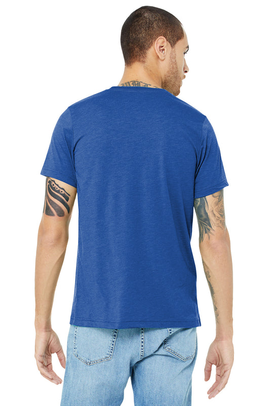 BELLA+CANVAS Unisex Triblend Short Sleeve Tee. BC3413 True Royal Triblend