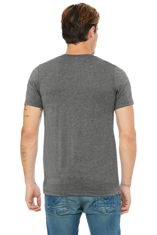 BELLA+CANVAS Unisex Triblend Short Sleeve V-Neck Te. BC3415 Grey Triblend