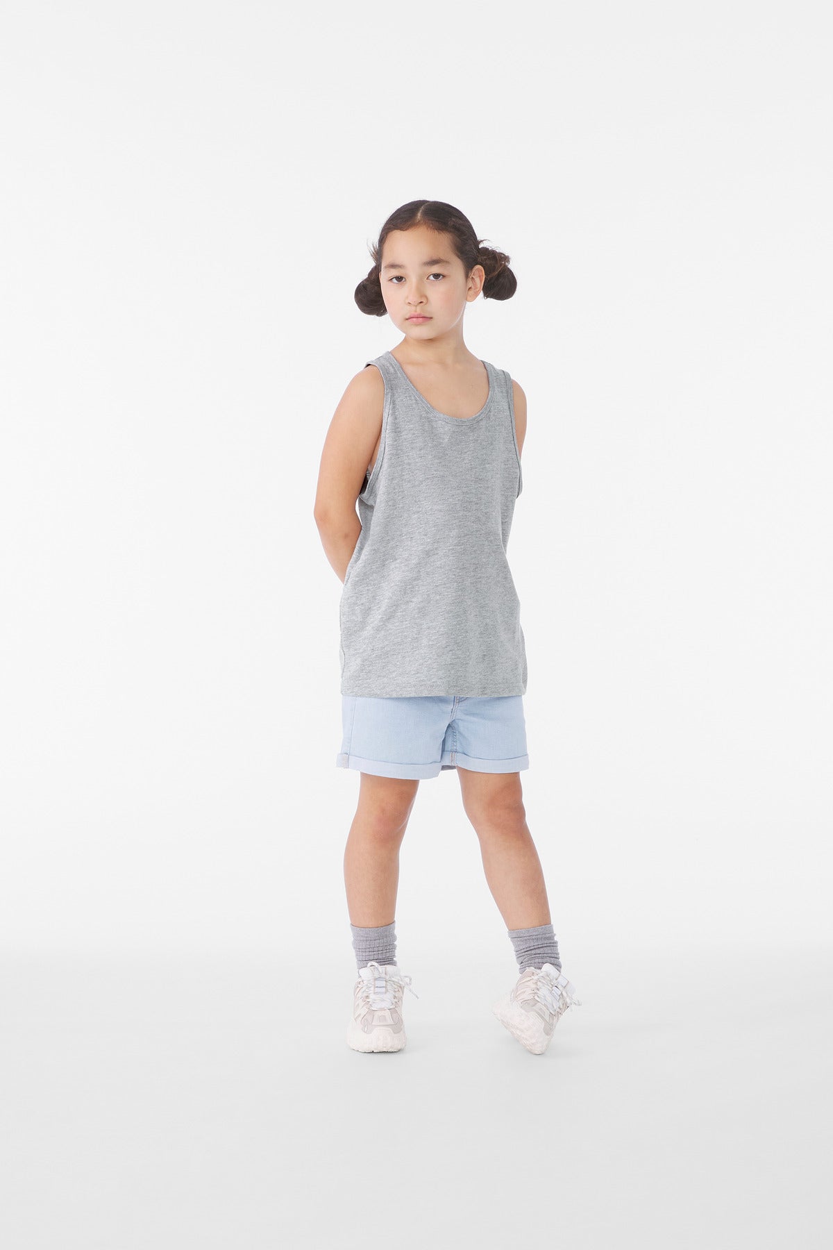 BELLA+CANVAS Youth Heather CVC Tank BC3480YCVC Athletic Heather