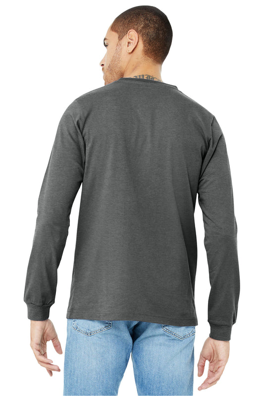BELLA+CANVAS Unisex Heather CVC Long Sleeve Tee BC3501CVC Deep Heather