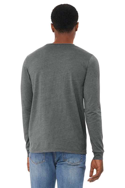 Bella+Canvas Unisex Heather CVC Long Sleeve Tee BC3501CVC Deep Heather