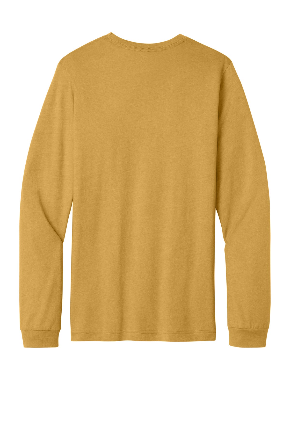 Bella+Canvas Unisex Heather CVC Long Sleeve Tee BC3501CVC Heather Mustard