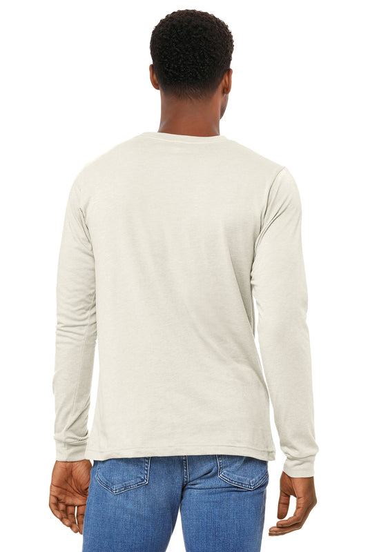Bella+Canvas Unisex Heather CVC Long Sleeve Tee BC3501CVC Heather Natural