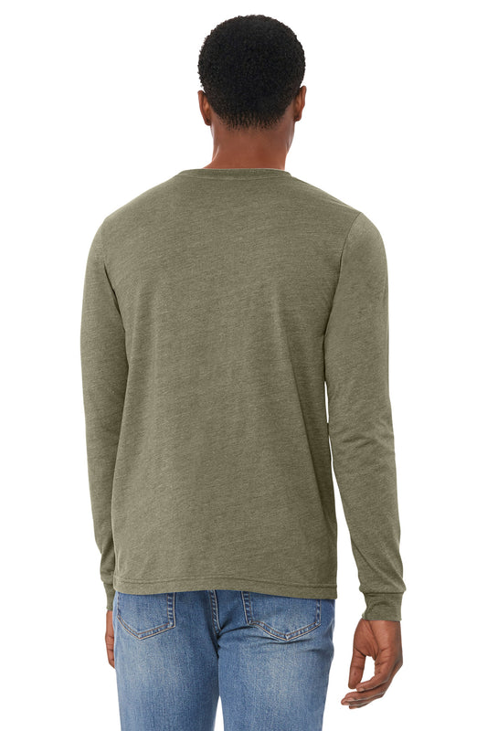 Bella+Canvas Unisex Heather CVC Long Sleeve Tee BC3501CVC Heather Olive