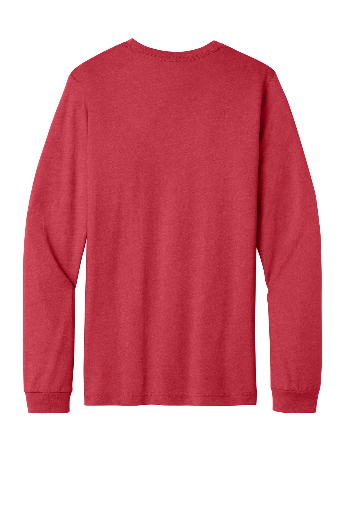 Bella+Canvas Unisex Heather CVC Long Sleeve Tee BC3501CVC Heather Red