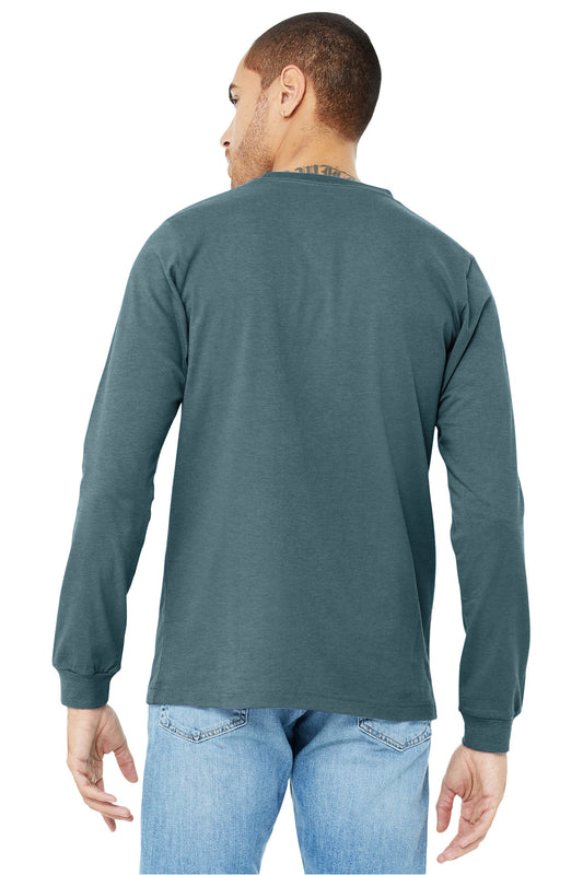 BELLA+CANVAS Unisex Heather CVC Long Sleeve Tee BC3501CVC Heather Slate