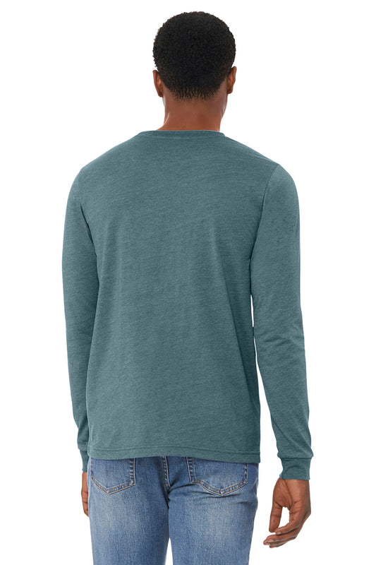 Bella+Canvas Unisex Heather CVC Long Sleeve Tee BC3501CVC Heather Slate