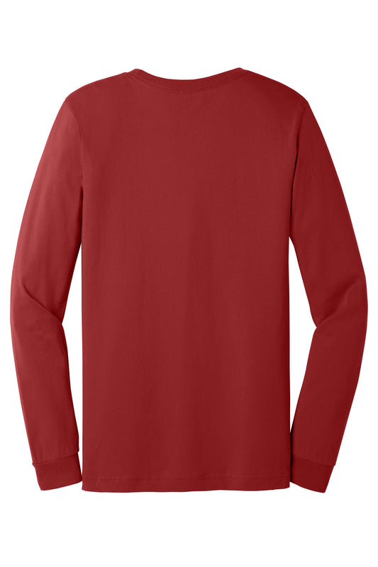 BELLA+CANVAS Unisex Jersey Long Sleeve Tee. BC3501 Canvas Red