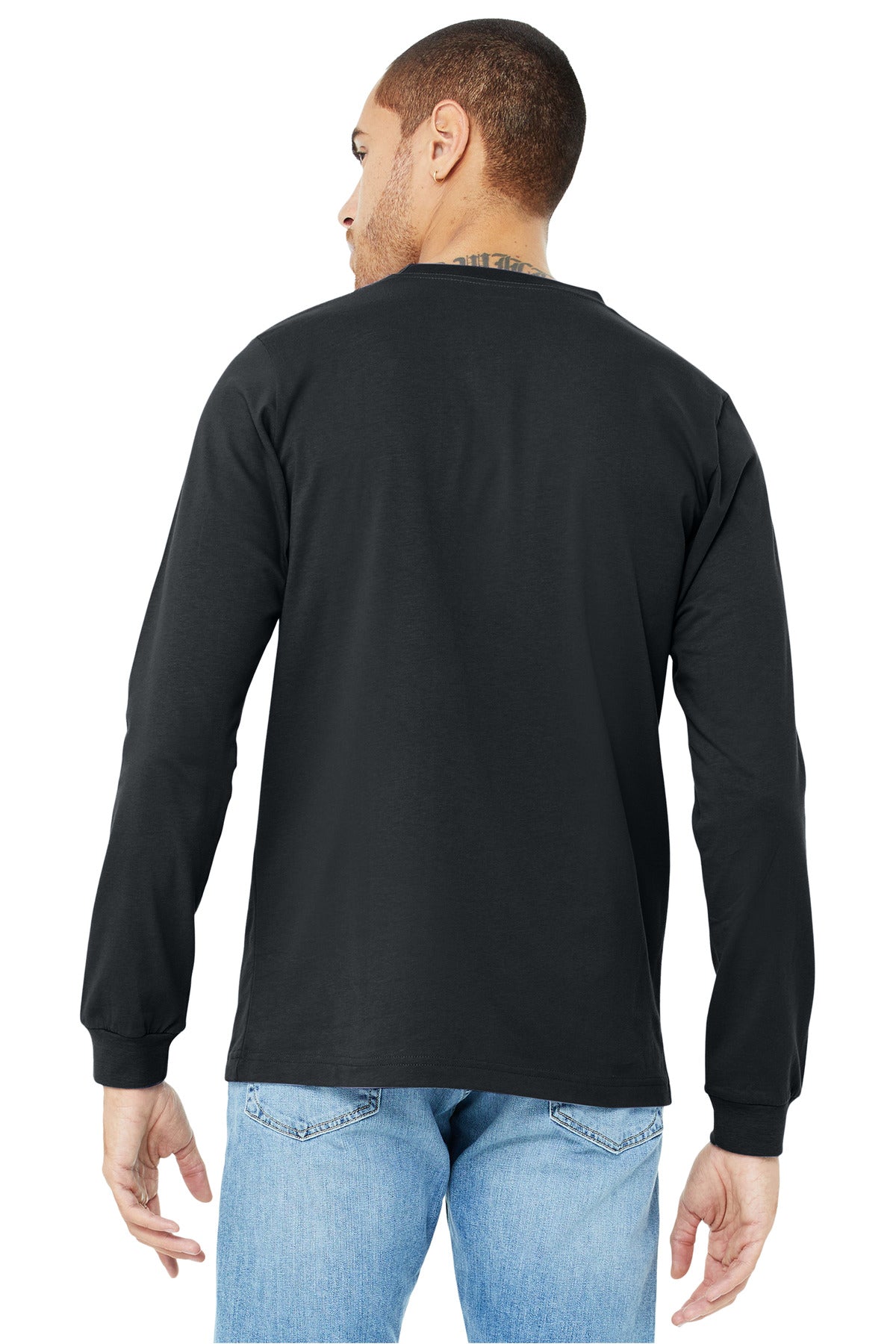 BELLA+CANVAS Unisex Jersey Long Sleeve Tee. BC3501 Dark Grey