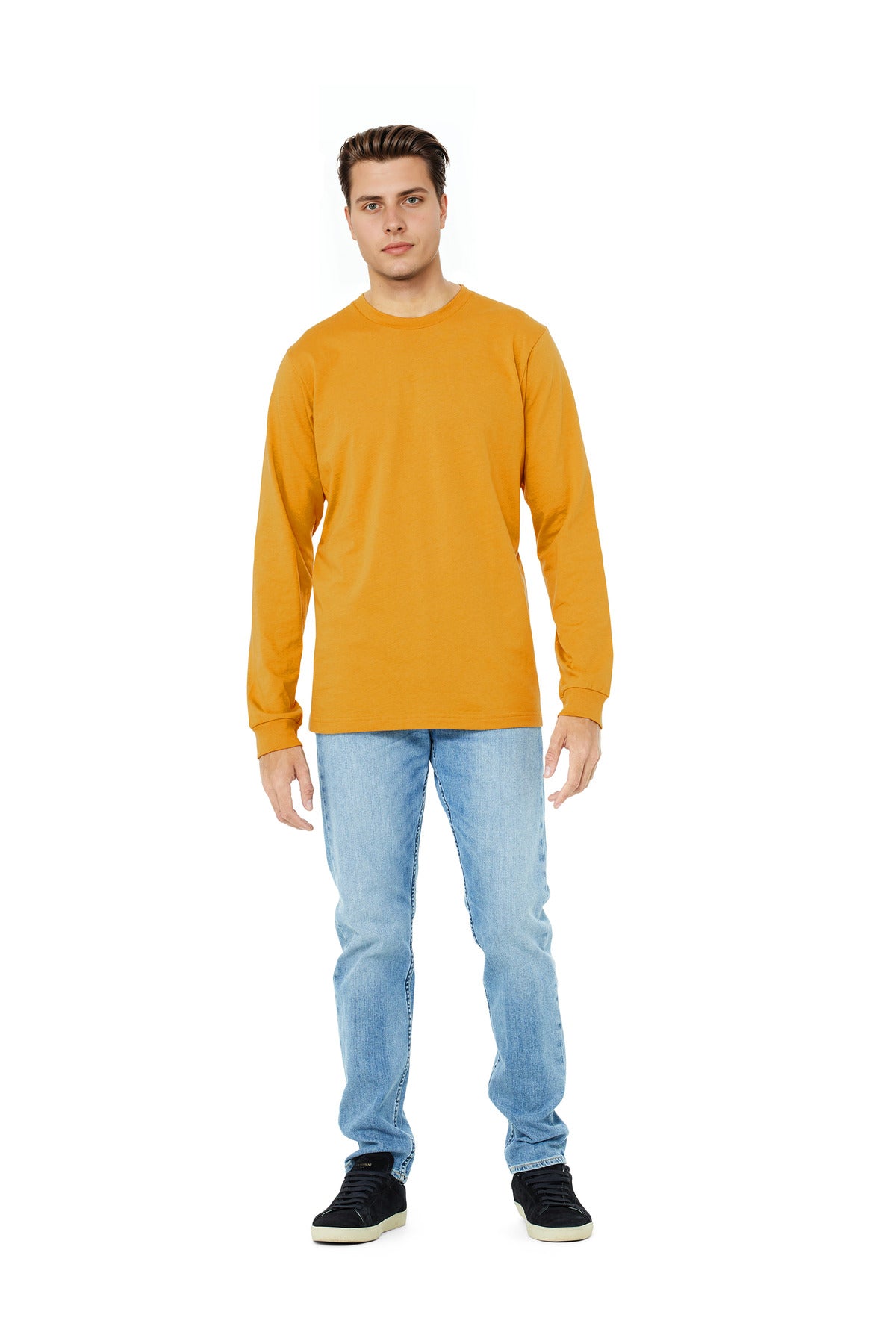 BELLA+CANVAS Unisex Jersey Long Sleeve Tee. BC3501 Mustard
