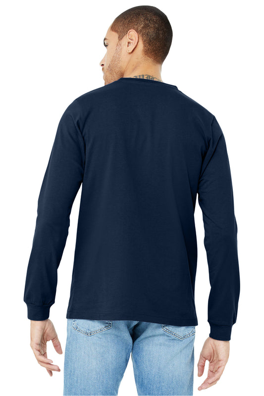 BELLA+CANVAS Unisex Jersey Long Sleeve Tee. BC3501 Navy