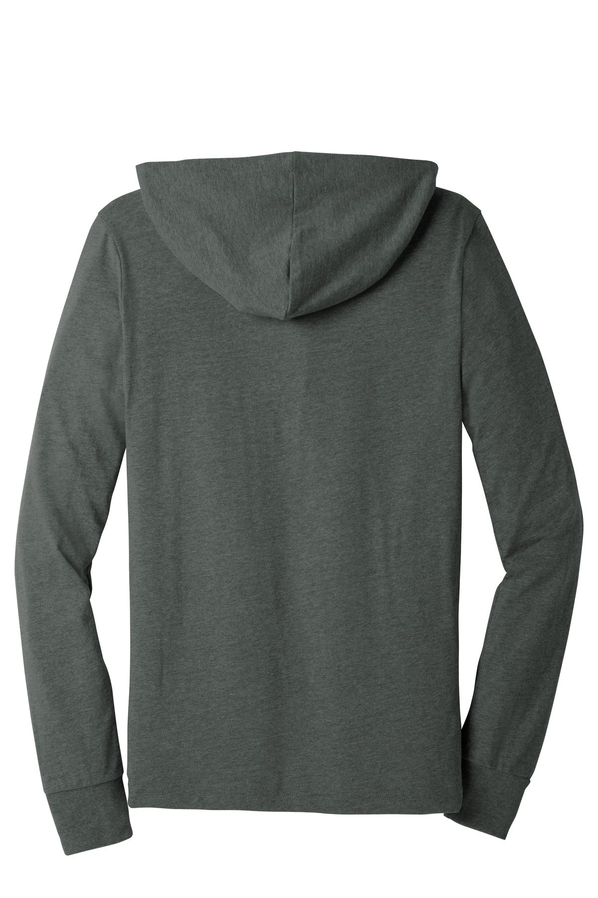 Bella+Canvas Unisex Jersey Long Sleeve Hoodie BC3512 Deep Heather