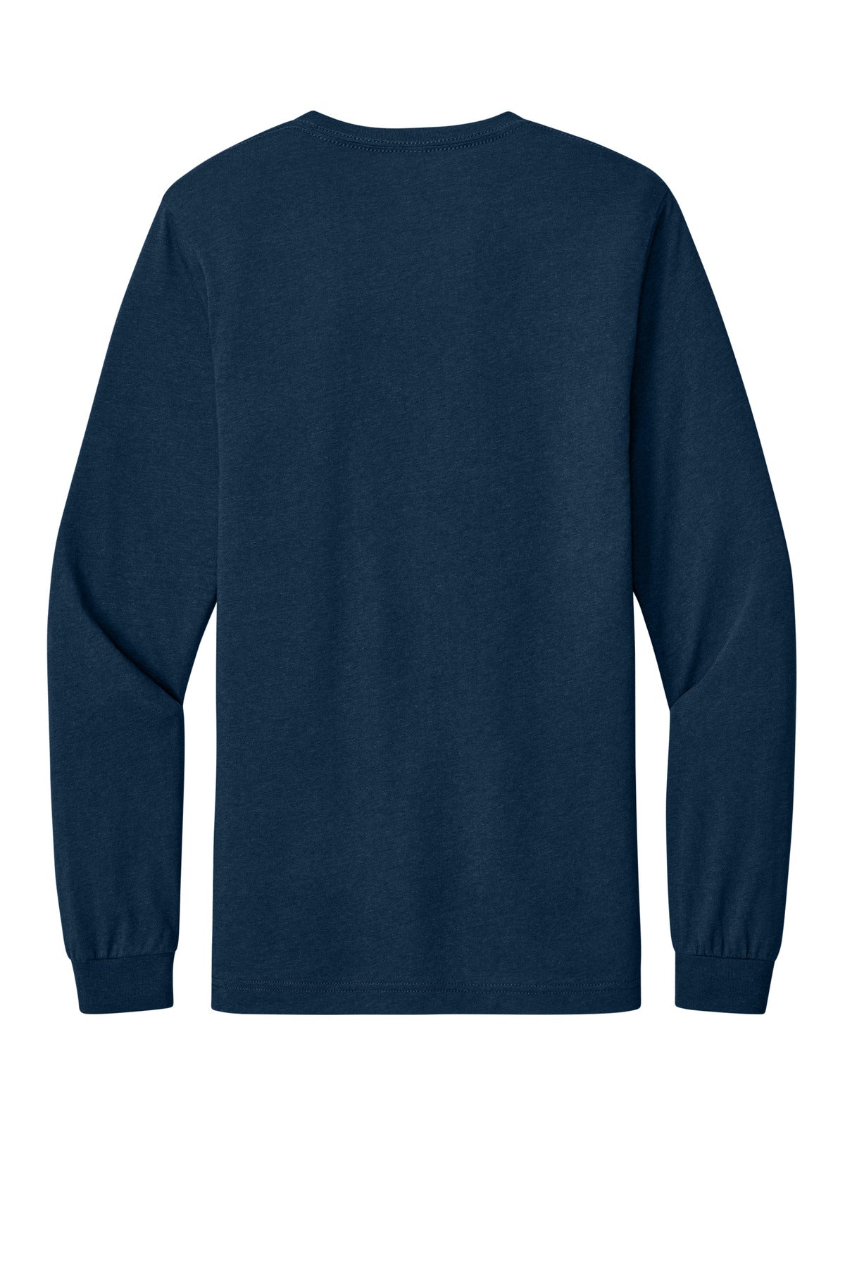 Bella+Canvas Unisex Triblend Long Sleeve Tee BC3513 Solid Navy Triblend