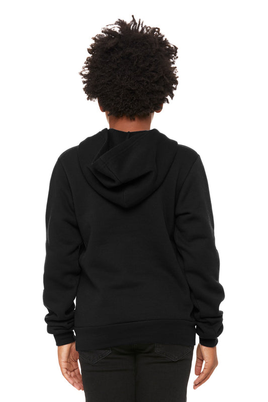 Bella+Canvas Youth Sponge Fleece Pullover Hoodie BC3719Y Black