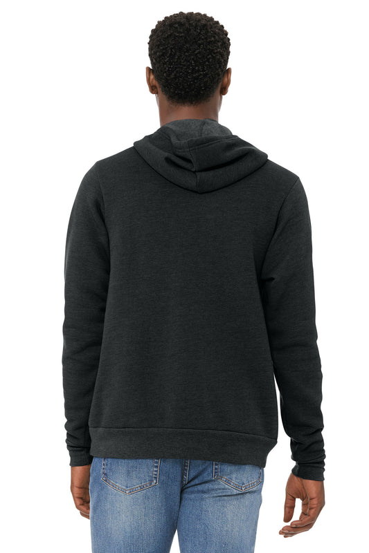 Bella+Canvas Unisex Sponge Fleece Pullover Hoodie BC3719 Black Heather