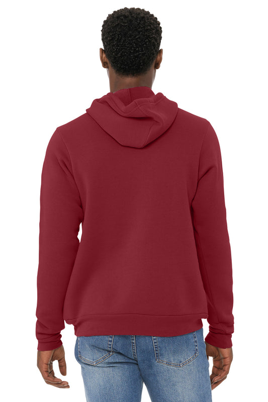 Bella+Canvas Unisex Sponge Fleece Pullover Hoodie BC3719 Cardinal