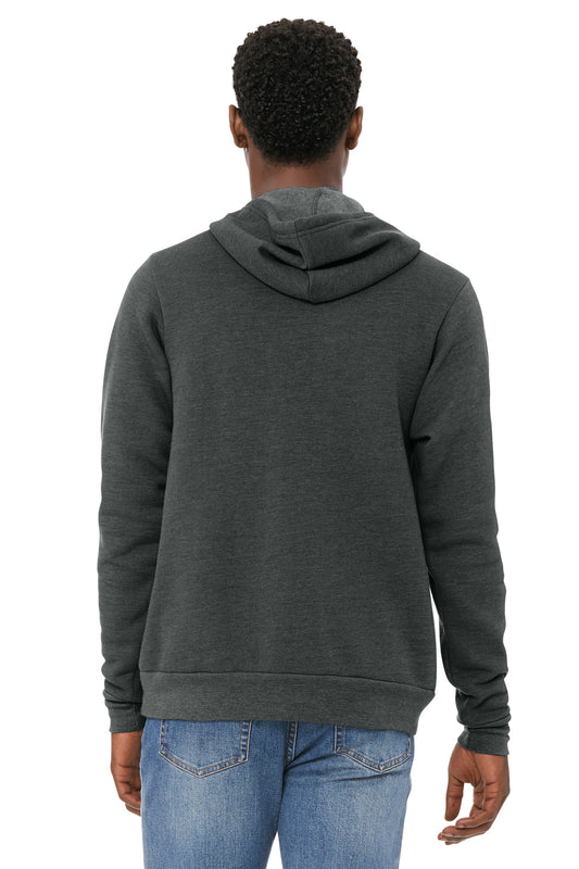 Bella+Canvas Unisex Sponge Fleece Pullover Hoodie BC3719 Dark Grey Heather