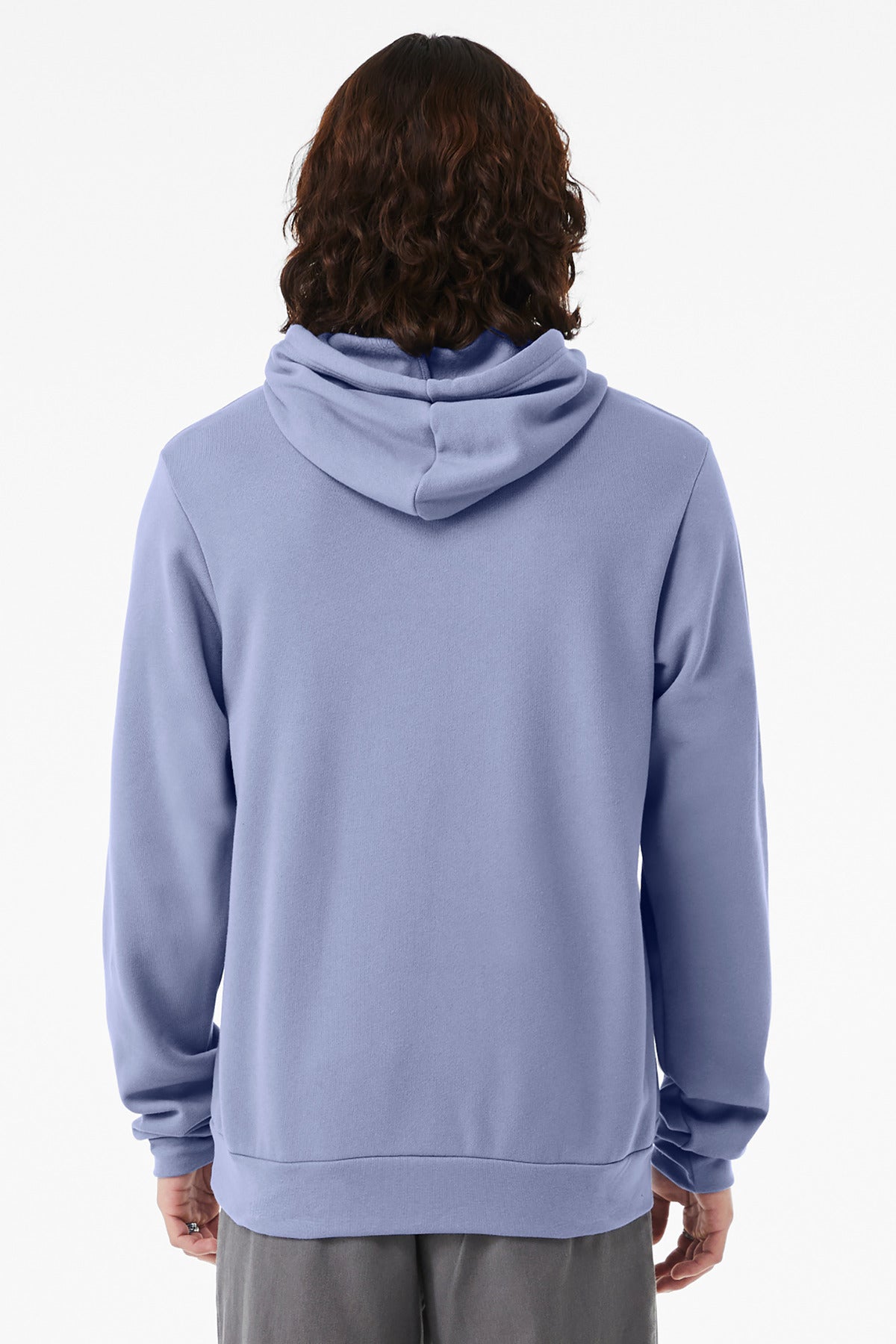 BELLA+CANVAS Unisex Sponge Fleece Pullover Hoodie. BC3719 Lavender Blue