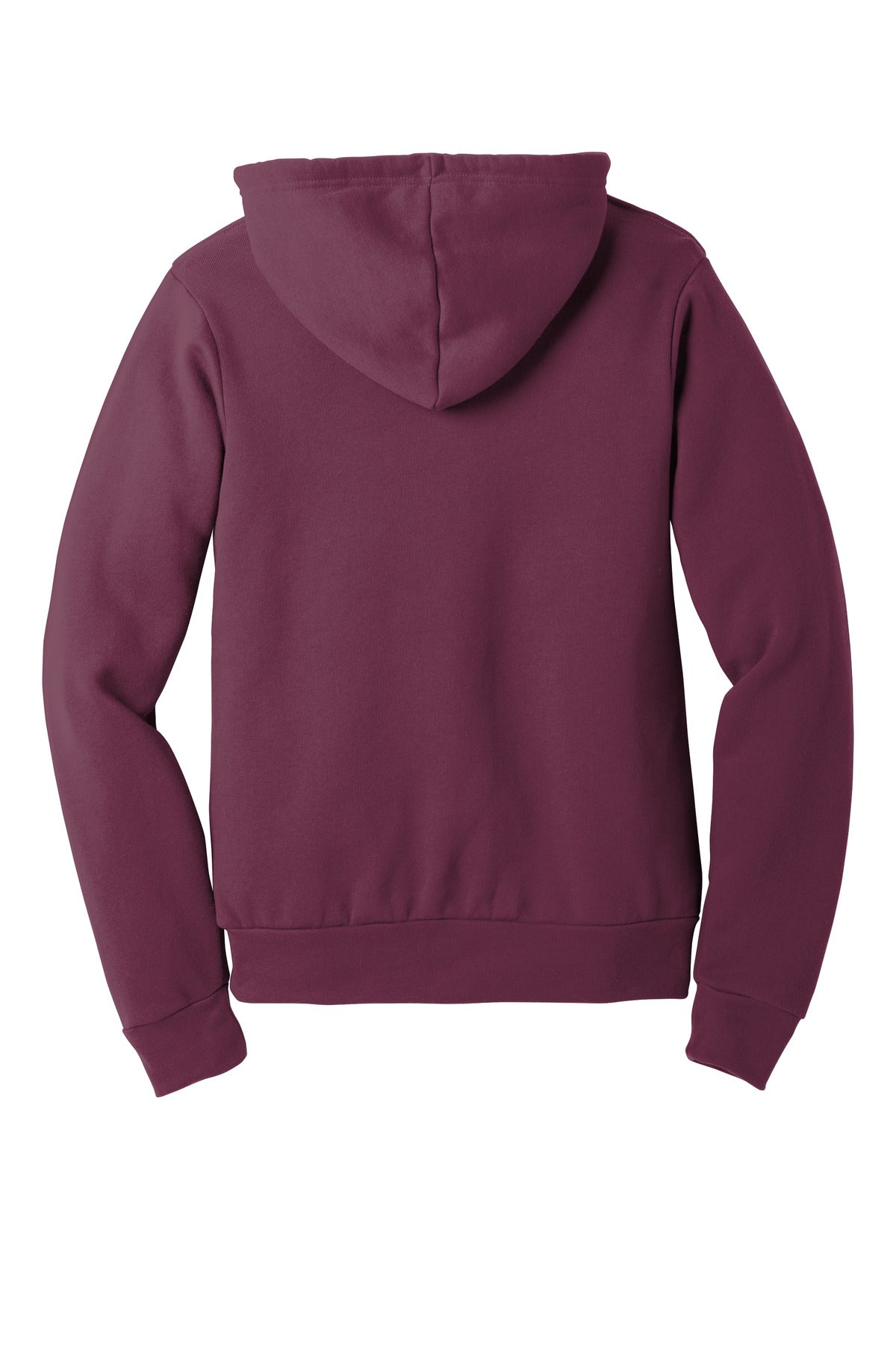 BELLA+CANVAS Unisex Sponge Fleece Pullover Hoodie. BC3719 Maroon