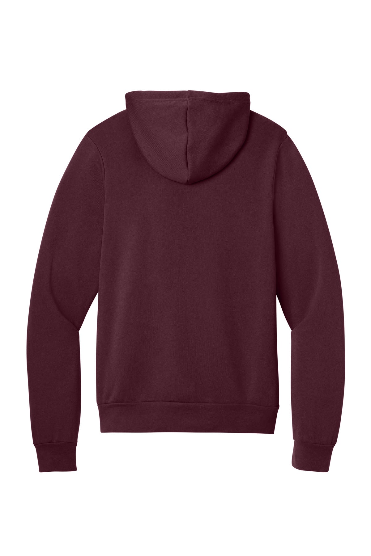 Bella+Canvas Unisex Sponge Fleece Pullover Hoodie BC3719 Maroon