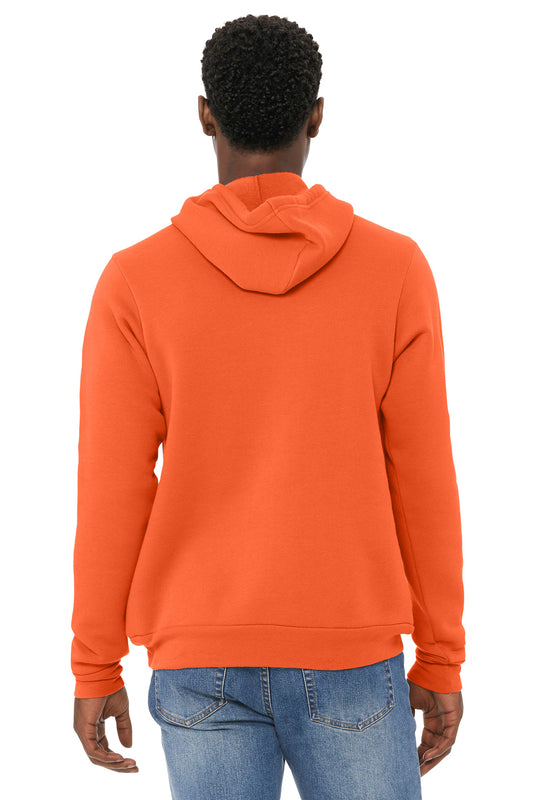 Bella+Canvas Unisex Sponge Fleece Pullover Hoodie BC3719 Orange