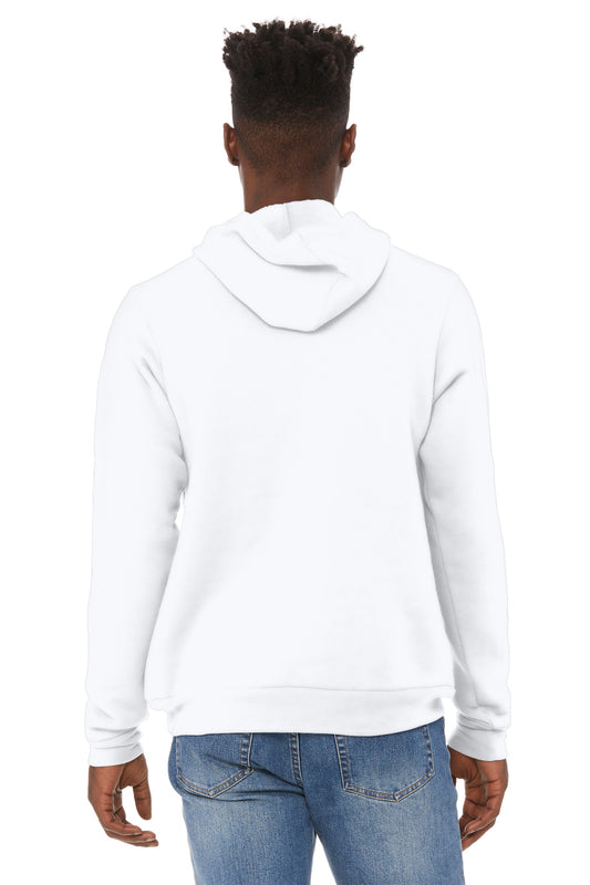 BELLA+CANVAS Unisex Sponge Fleece Pullover Hoodie. BC3719 White