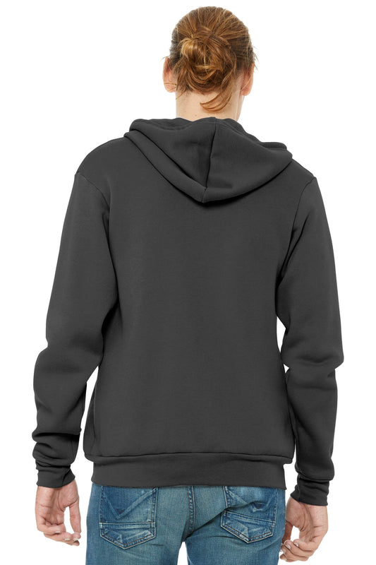Bella+Canvas Unisex Sponge Fleece Full-Zip Hoodie BC3739 Asphalt