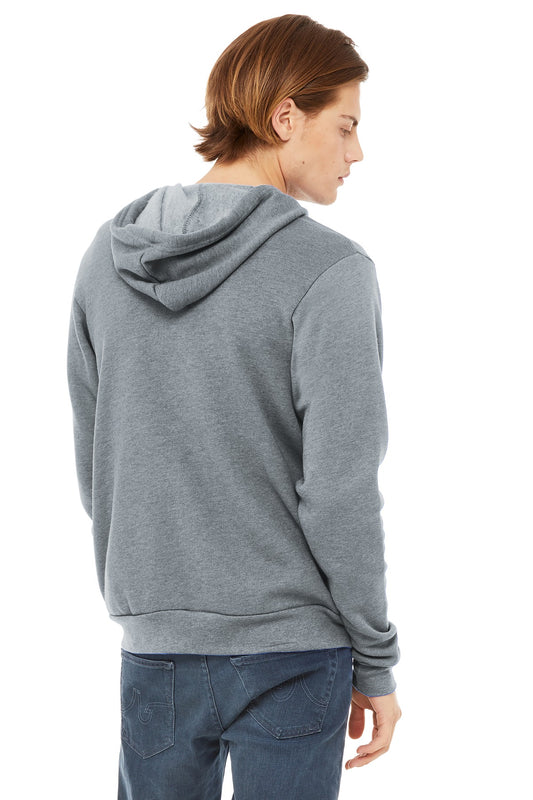 Bella+Canvas Unisex Sponge Fleece Full-Zip Hoodie BC3739 Athletic Heather