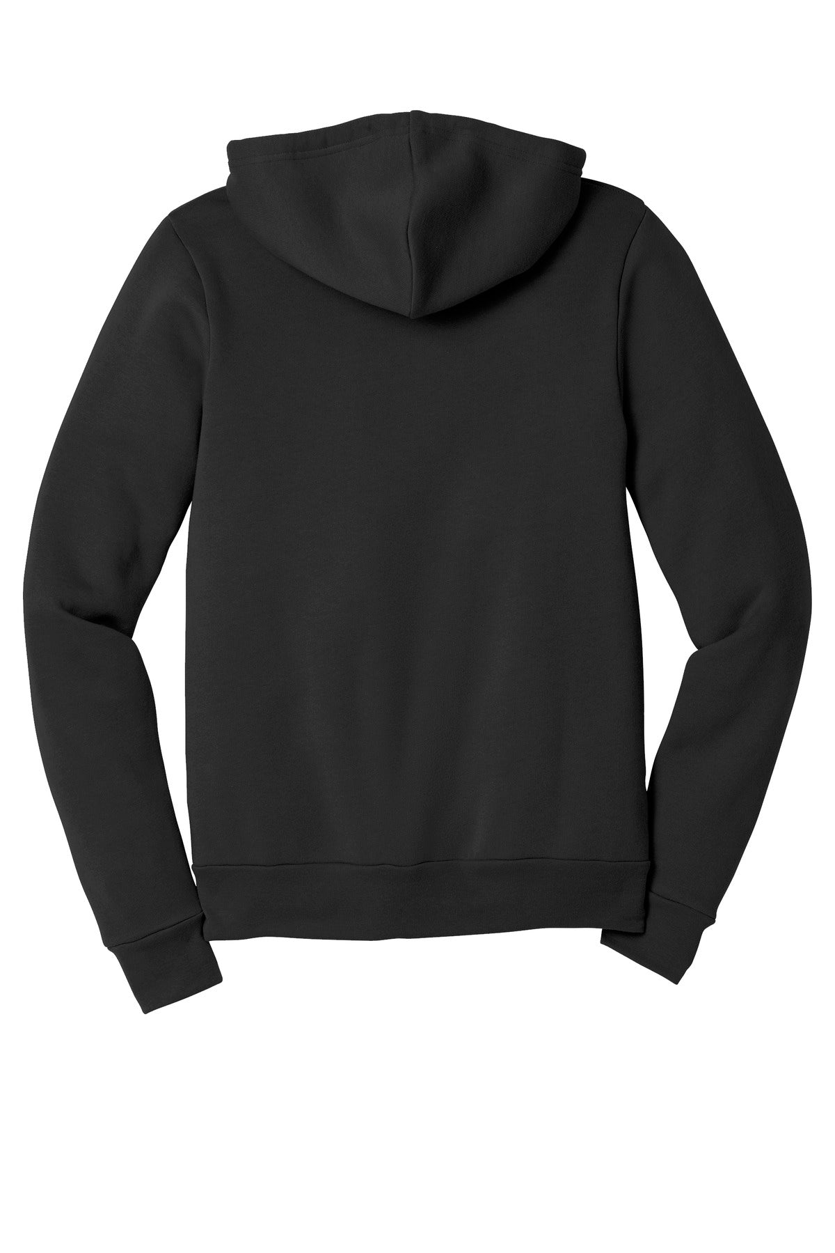 BELLA+CANVAS Unisex Sponge Fleece Full-Zip Hoodie. BC3739 Black