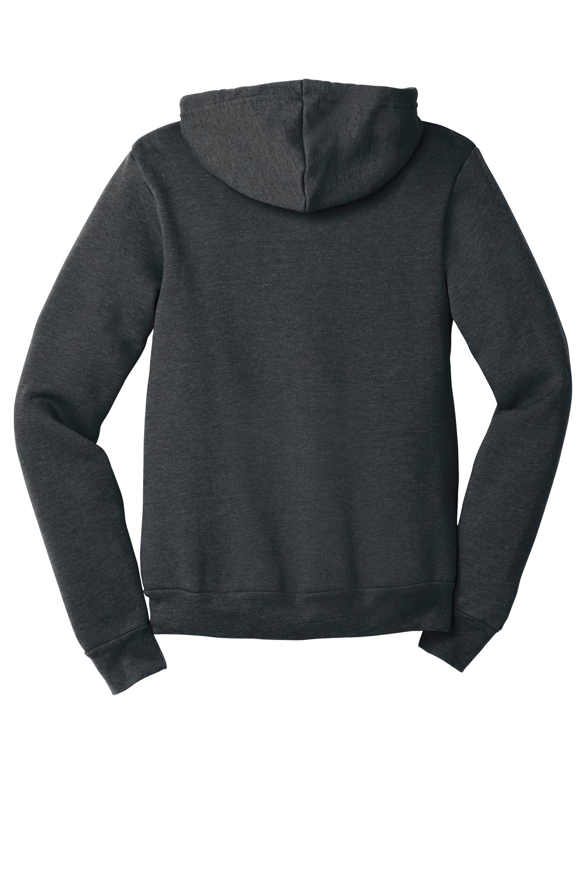 BELLA+CANVAS Unisex Sponge Fleece Full-Zip Hoodie. BC3739 Dark Grey Heather