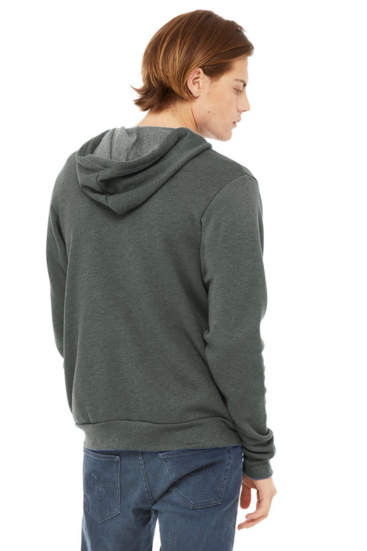 Bella+Canvas Unisex Sponge Fleece Full-Zip Hoodie BC3739 Deep Heather