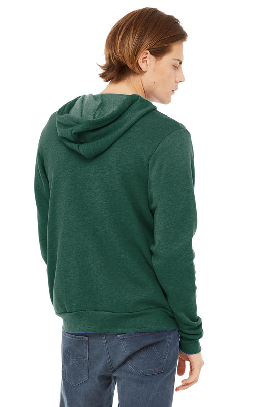 Bella+Canvas Unisex Sponge Fleece Full-Zip Hoodie BC3739 Heather Forest